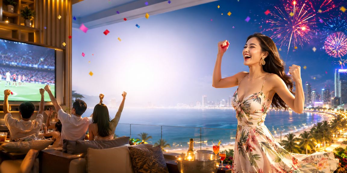 Khung cảnh bãi biển Đà Nẵng về đêm – điểm đến lý tưởng kết hợp giải trí trực tuyến